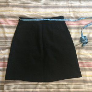 Vintage Hang Ten Black High-Waisted A-Line Skirt